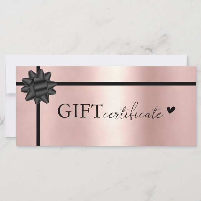 Customer specific, Logo Business Gift Certificate (Front)
