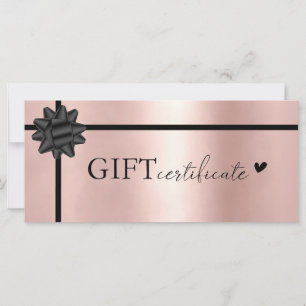 Customer specific, Logo Business Gift Certificate