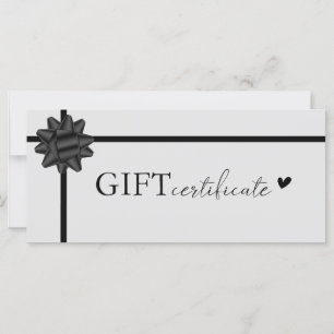 Customer specific, Logo Business Gift Certificate