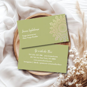 customer specific mandala business card