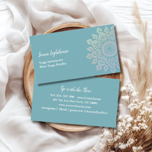 customer specific mandala business card