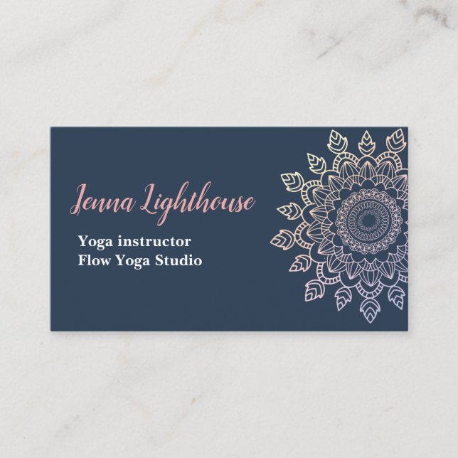 customer specific mandala business card (Front)