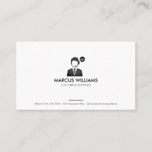 Customer Support Business Card