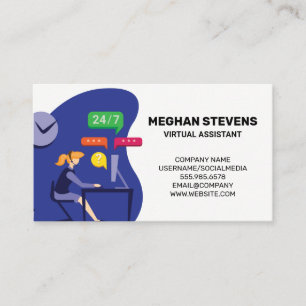 Customer Support Virtual Assistant Call Centre Appointment Card