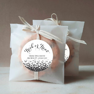 Customer Trick or Treat Halloween Classic Round Sticker
