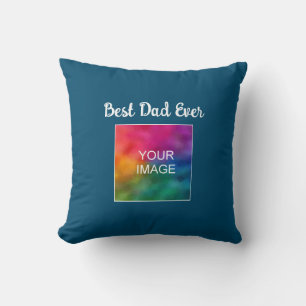 Customer Typography Script Template Best Dad Ever Cushion