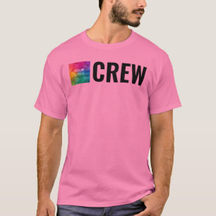 Customers Double Sided Print Mens Modern Crew T-Shirt