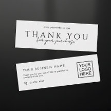 Customers Order Packaging Thank You Mini Inserts