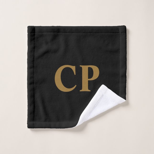 CustomGold Initial Wash Cloth (Wash Cloth)