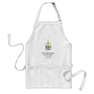 Customisable 100 Year Church Anniversary Standard Apron