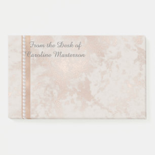 Customisable 10" X 6" Post it notes rose gold