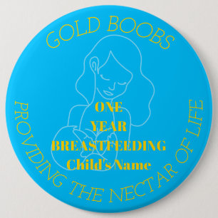 Customisable 1 year breastfeeding milestone badge