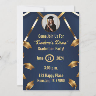 Customisable 2024 graduation celebration cards
