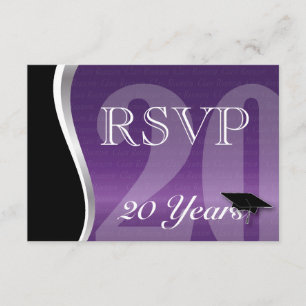 Customisable 20 Year Class Reunion RSVP