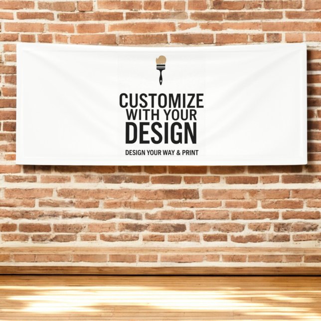 Customisable 2.5'x6'  Blank Event Display Banner (Creator Uploaded)