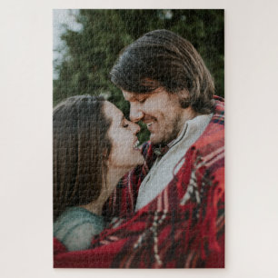 Customisable 2-sided Elegant Scrolls 2 Photo  Jigsaw Puzzle