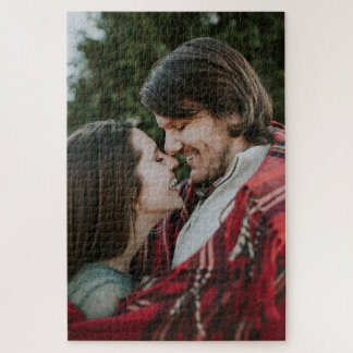 Customisable 2-sided Elegant Scrolls 2 Photo Jigsaw Puzzle
