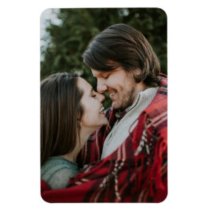 Customisable 2-sided Elegant Scrolls 2 Photo Magnet