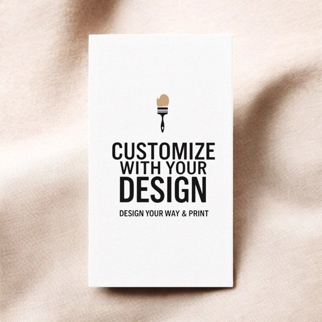 Customisable 2x3.5" Blank Company Small Business Card (Creator Uploaded)