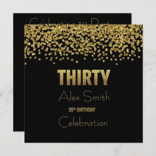Customisable 30th Birthday PARTY INVITATION