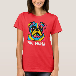 customisable 3 tone pug T-Shirt