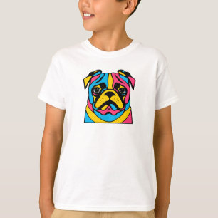 customisable 3 tone pug T-Shirt