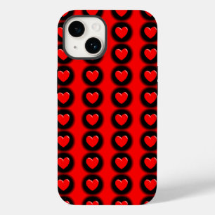 Customisable 3D Heart Spots Case-Mate iPhone 14 Case