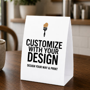 Customisable 4x6" Blank Event Display Sign 