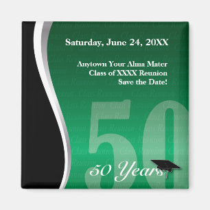 Customisable 50 Year Class Reunion Magnet