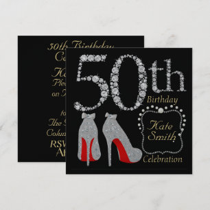 Customisable 50th Birthday Party Invitation