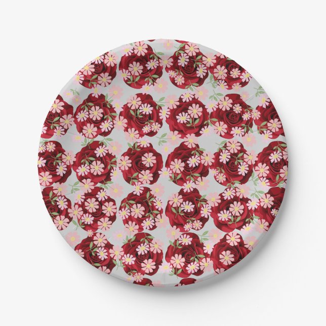 Customisable 7" Round Paper Plate (Front)