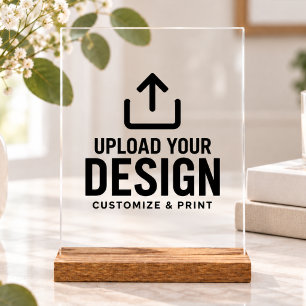 Customisable 8x10" Blank Template Display Sign