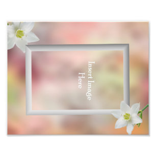 Customisable 8x10 single picture frame insert photo print