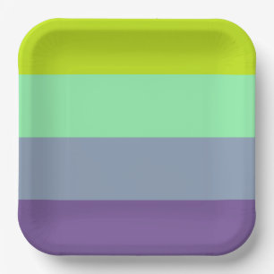 Customisable 9" Square Paper Plate for Events