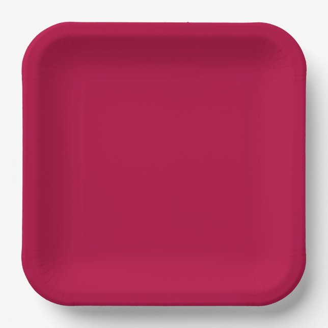 Customisable 9" Square Paper Plate for Events (Front)