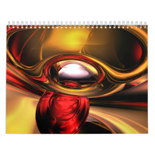 Customisable Abstract Art Calendar V5