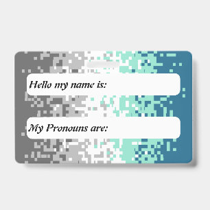 Customisable Abstract Frayromantic Pride Flag ID Badge