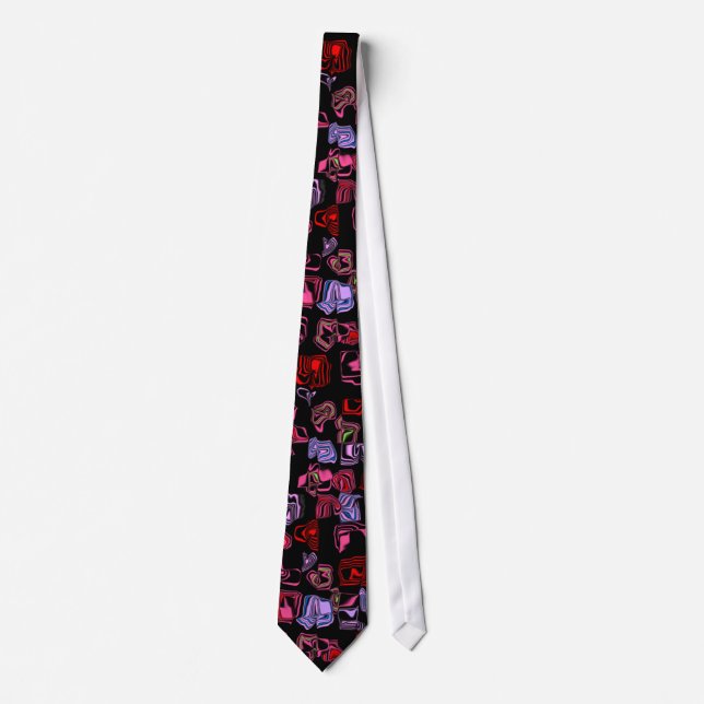 Customisable Abstract Swirl Tie (Front)