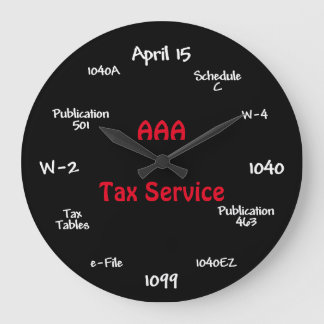 Customisable Accountant Clock - Tax Time Clock