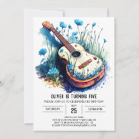 Customisable Acoustic Guitar Boy Birthday