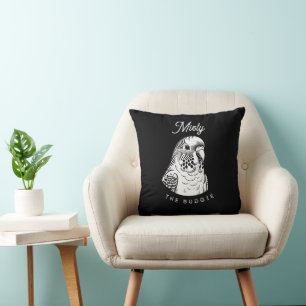 Customisable Add Your Own Budgie's Name Cushion