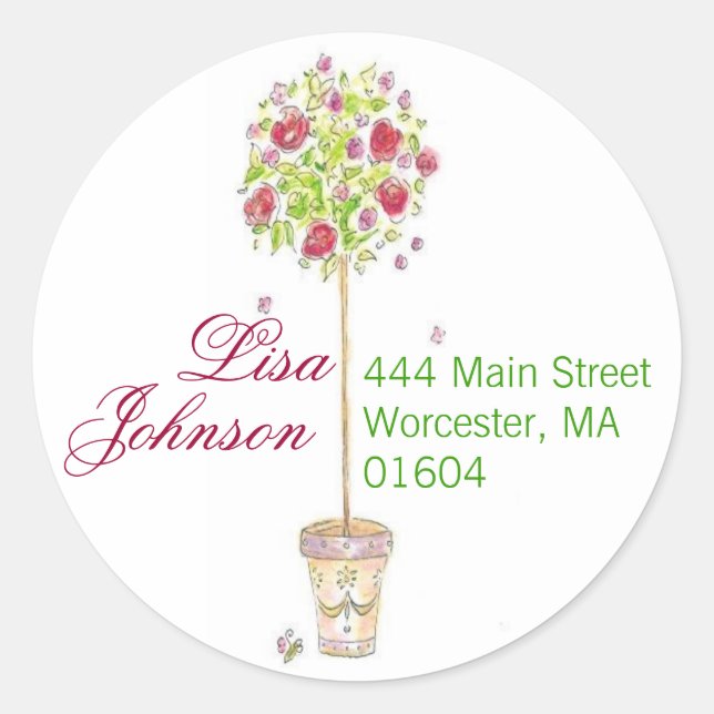 customisable address stickers (Front)