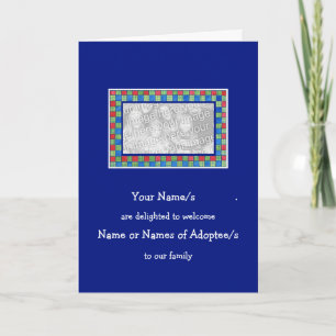 Customisable Adoption Announcement Photo Card