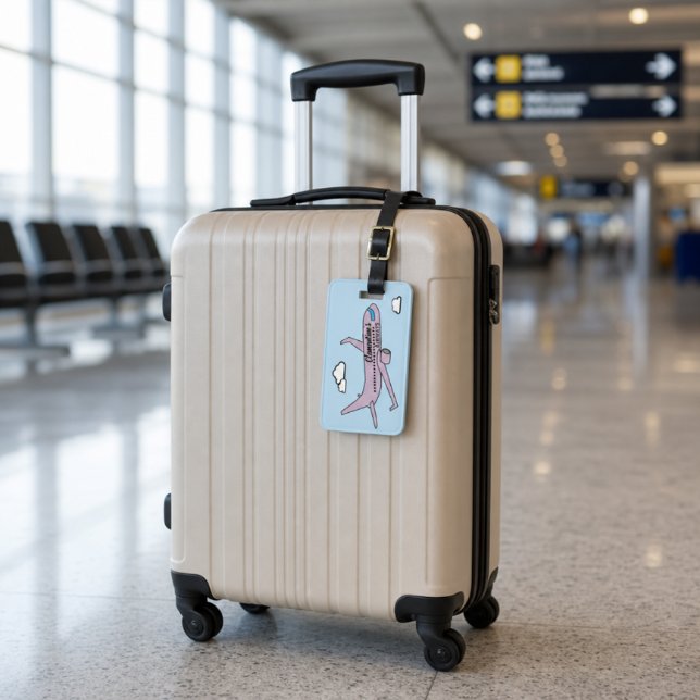 Customisable Aeroplane Luggage Tag (Creator Uploaded)