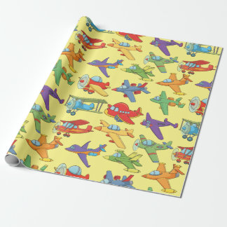 Customisable Aeroplanes Wrapping Paper