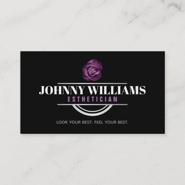 Customisable Aesthetician Business Cards (Front)