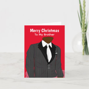 Customisable African American Christmas Card