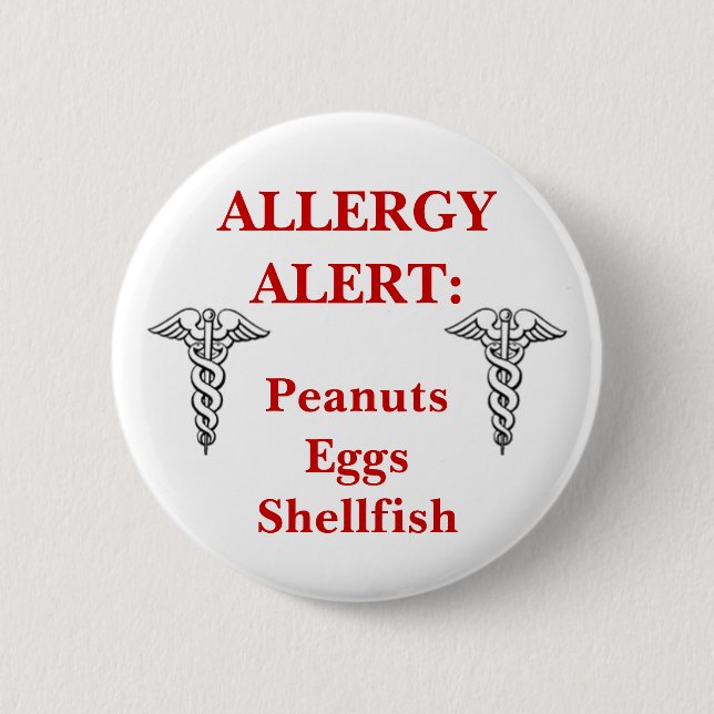Customisable allergy button (Front)