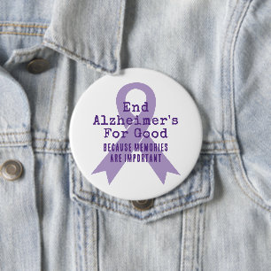Customisable Alzheimers Awareness 10 Cm Round Badge