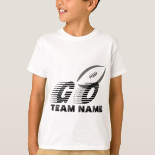 Customisable American Football Go And Team Name T-Shirt
